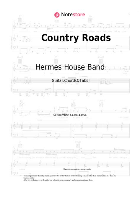 hermes house country roads chords